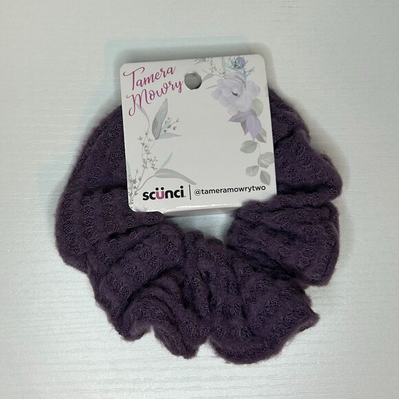 NWT purple fluffy scrunchie - Picture 1 of 2